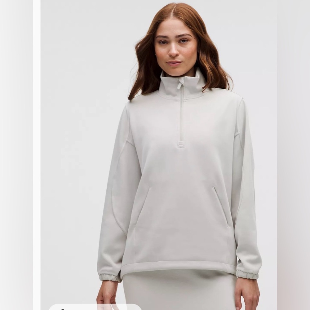 Lulu Lemon cropped half zip pullover NWOT